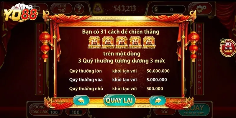 Các nút chức năng trong quay hũ thần tài mà bạn cần ghi nhớ