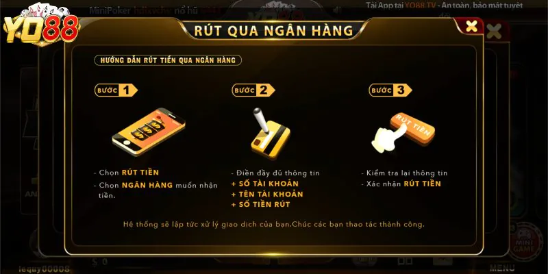 Quy định rút tiền tại YO88 mà người dùng cần tuân thủ