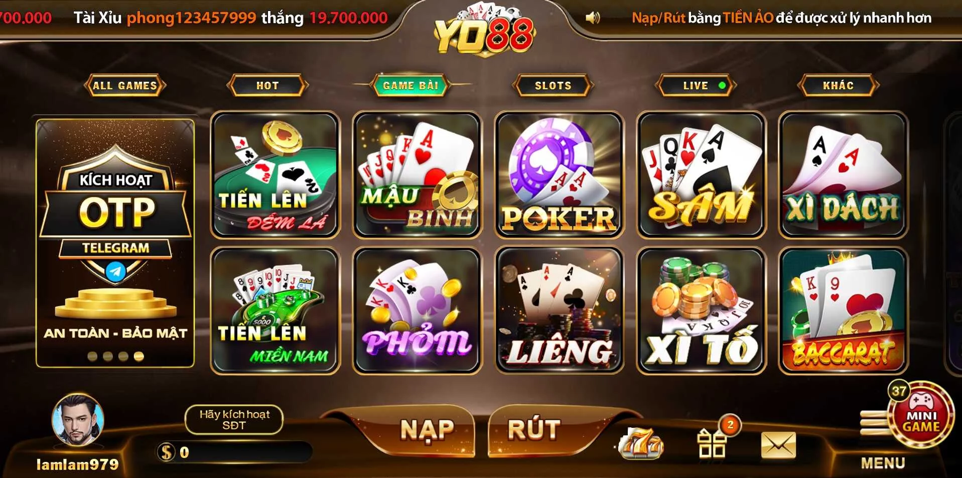 Tiến lên miền Nam được cả người chơi mới và cao thủ Yo88 lựa chọn Tiến lên miền Nam được cả người chơi mới và cao thủ Yo88 lựa chọn