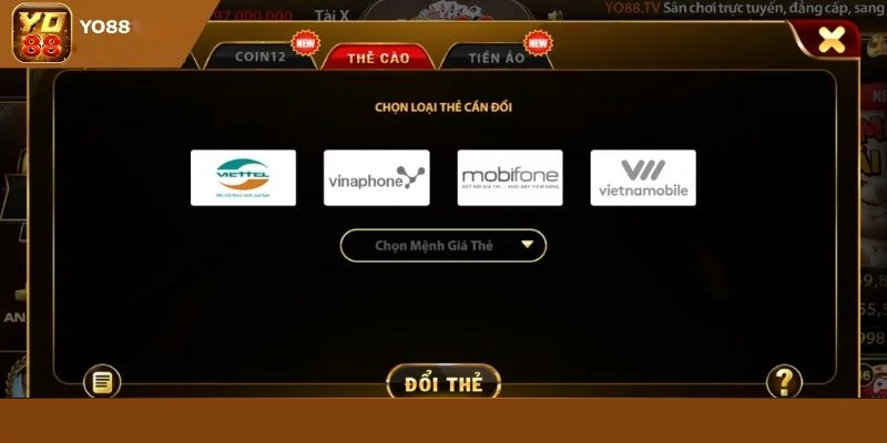 Các bước rút tiền về thẻ cào Các bước rút tiền về thẻ cào